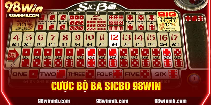 Cược bộ ba Sicbo 98WIN